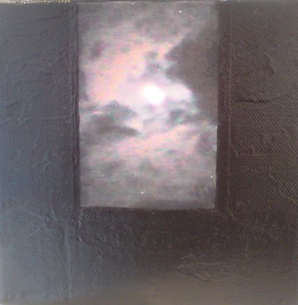 Extemporanea - 2009<br /><br /><h6>Night sky</h6>  Artistâ€™s photographic print and acrylic paint <br /> 150mm x 150mm <br /><br /><br /><br /><br /><br /><br /><h7>Sold</h7>