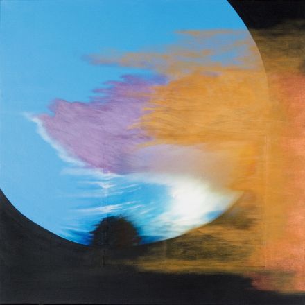 On Chesil Beach  - 2010<br /><br /><h6>Moon</h6>  Artistâ€™s photographic print and acrylic paint <br /> 600mm x 600mm <br /><br /><br /><br /><br /><br /><br /><h7>Sold</h7>