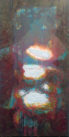 Extemporanea - 2009<br /><br /><h6>Belsize IV</h6>  Artistâ€™s photographic print and acrylic paint <br /> 400mm x 200mm <br /><br /><br /><br /><br /><br /><br /><h7>Sold</h7>