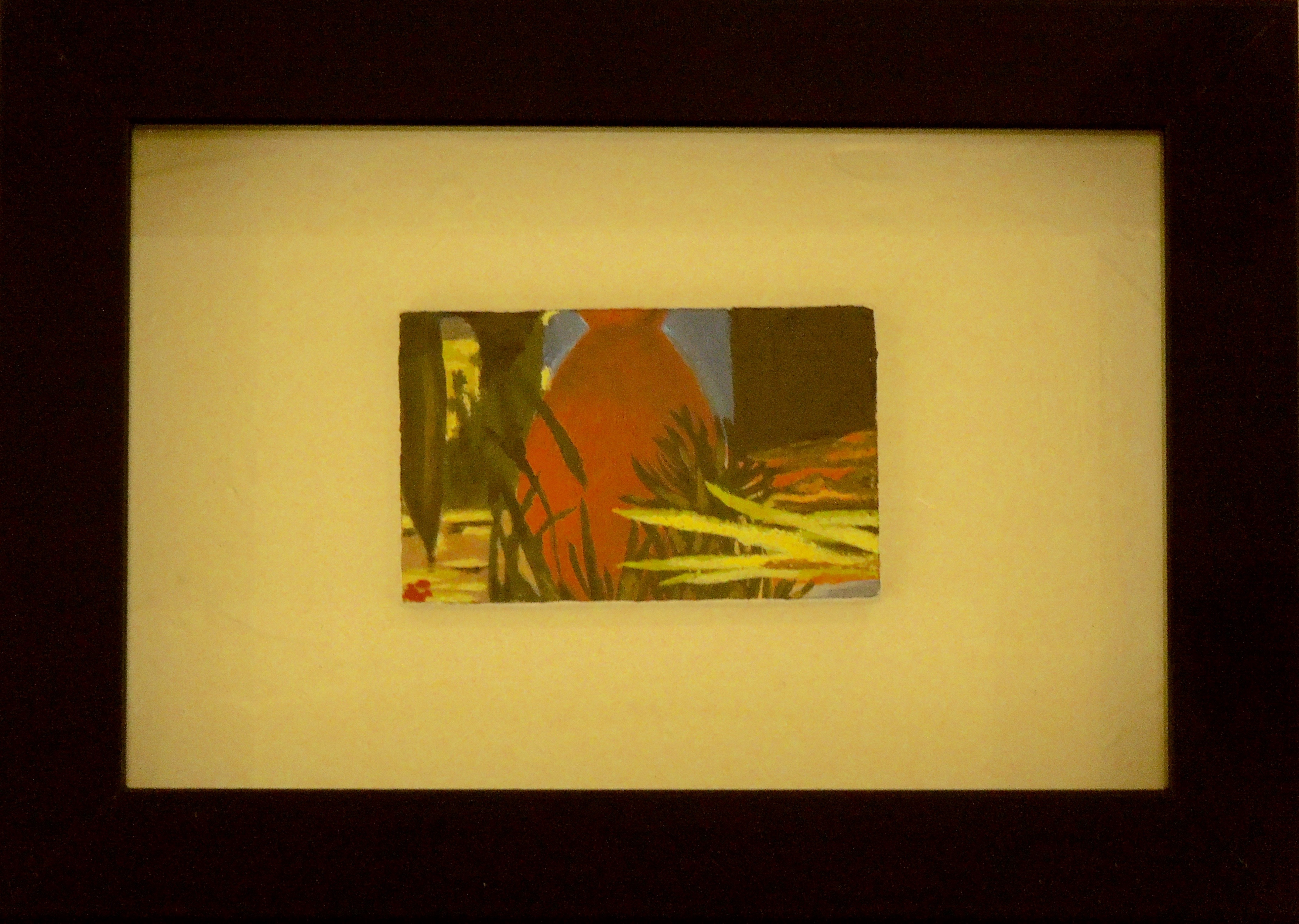 A bit of a year - 2015<br /><br /><h6>Majorelle, Marrakech,  10</h6>  Acrylic paint <br /> 175mm x 125mm H <br /><br /><br /><br />
<br /><br /><br /><h7>Sold</h7>