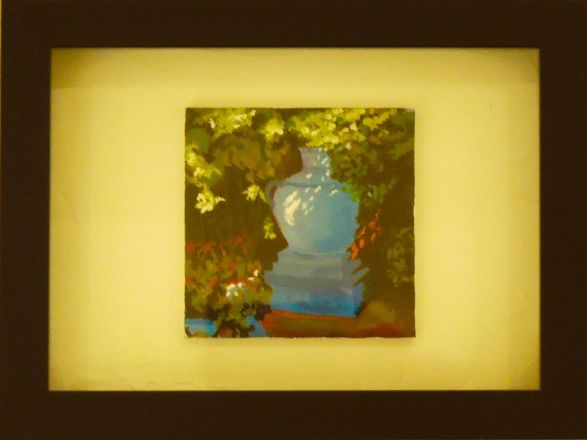 A bit of a year - 2015<br /><br /><h6>Majorelle, Marrakech,  12</h6>  Acrylic paint <br /> 200mm x 150mm H <br /><br /><br /><br />
<br /><br /><br /><h7>Sold</h7>